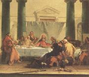 Giovanni Battista Tiepolo The Last Supper (mk05) oil on canvas